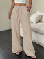 Wide Leg Pants with Drawstring