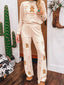 GINGERBREAD BAKERY Christmas Long Sleeve Top and Pants 2pcs Set