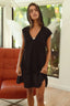 BiBi Ruffled French Terry Hooded Dress