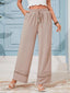 Drawstring Wide Leg Pants