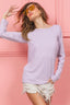 BiBi Yummy Rib Knit with Back Twist Open Detailed Top