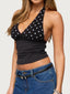 Polka Dot Halter Neck Cami