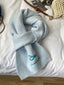 Embroidered Bowknot Scarf