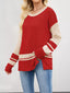 Color Block Side Slit Sweater