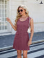 Scoop Neck Sleeveless Mini Tank Dress