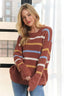 ADORA Multi Color Stripe Sweater