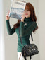 Rivet Decor Multifunctional Crossbody Bag