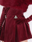 Fuzzy Off Shoulder Mini Dress