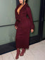 Fringe Trim Bodycon Sweater Dress