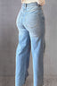 Rhinestone Straight Jeans with Pockets