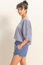 HYFVE Lightweight Round Neck Batwing Sleeve T-Shirt