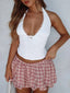 Lace Detail Halter Neck Cami