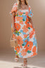 Plus Size Printed Short Sleeve Dress