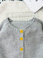 Lemon Pattern Button-Up Cardigan