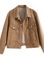Button Up Long Sleeve Denim Jacket