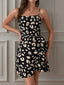 Leopard Print Square Neck Cami Dress