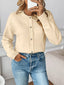 Pearl Embellished Button-Up Cardigan
