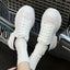 Lace Up Round Toe Platform Sneakers
