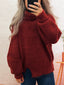 Ribbed Turtleneck Long Sleeve Sweater