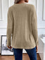 Button-Detail Dropped Shoulder Top