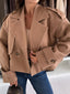 Double-Breasted Cropped Outerwear