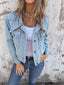 Button Up Wash Denim Jacket