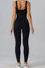 Square Neck Wide Strap Jumpsuit