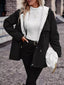 Drawstring Long Sleeve Hooded Outerwear