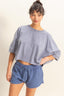 HYFVE Lightweight Round Neck Batwing Sleeve T-Shirt