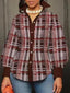Plus Size Plaid Button-Down Shirt