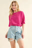 And The Why Thermal Dolman Sleeve Knit Casual Top