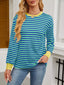 Striped Long Sleeve Casual T-Shirt