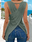 Hollow-Out Knit Tank Top
