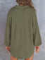 Waffle Knit Button Detail T-Shirt with Pocket