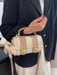 Leather Crossbody Bag with Charm