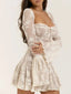 Sweetheart Neck Lace Mini Dress