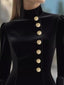 Bell Sleeve Mini Dress with Front Button