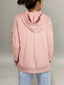 Floral Print Drawstring Long Sleeve Hoodie