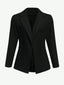 Lapel Collar Open Front Blazer