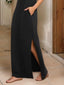 Full Size Slit Round Neck Sleeveless Maxi Tank Dress Plus Size