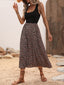 Scoop Neck Wide Strap Printed Dress