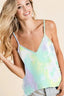 BiBi Tie Dye French Terry Sleeveless Top