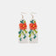 Flower Beaded Dangle Earrings