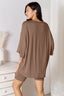 Basic Bae Full Size Soft Rayon Three-Quarter Sleeve Top and Shorts Set