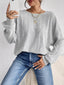 Crisscross Back Long Sleeve Knit Top