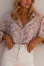 Printed Collared Neck Long Sleeve Shirt