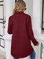 Lapel Collar Long Sleeve Blazer