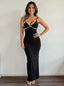 Lace Detail Bodycon Maxi Dress