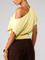One Shoulder Crop T-Shirt