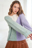 ADORA Colorblock Comfy Sweater Top